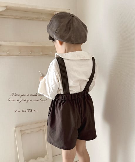 big pocket half pants《chocolate》