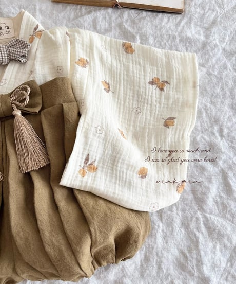 retro baby hakama waist ribbon《retro lemon×mustard》
