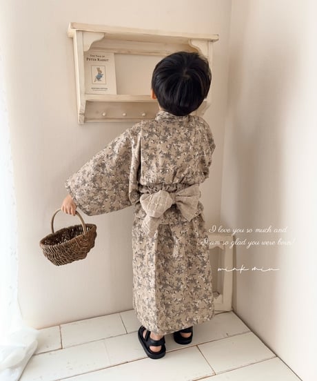 retro kids yukata (sick rose)