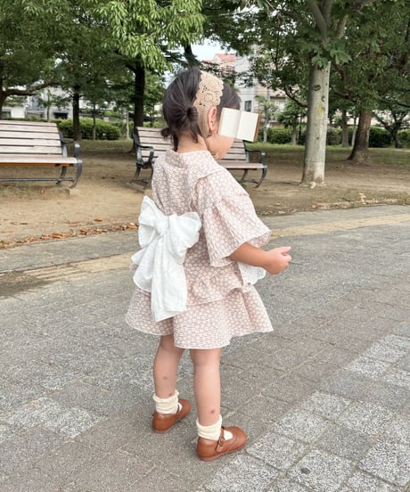 retro kids jinbei《petit flower》