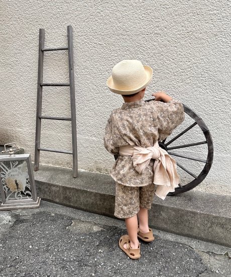 retro kids jinbei《sick rose》