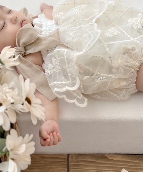 french diamond flower fairy rompers dress