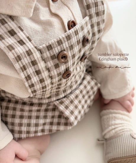 tumbler salopette《gingham plad》