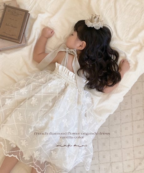 french diamond flower organdy dress