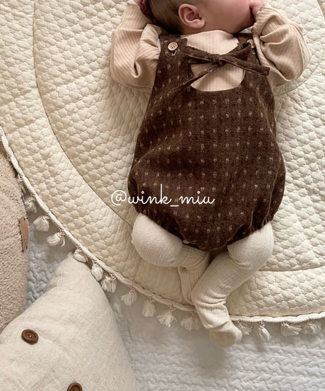 retro dot wool salopette