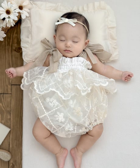 french diamond flower fairy rompers dress