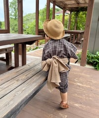 retro kids jinbei《retro tartan》