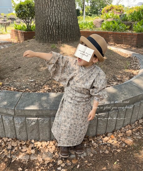retro kids yukata (sick rose)