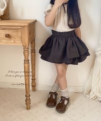 layered frill culotte《chocolate》