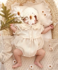 ceremony waffle like tulle frill pumpkin rompers