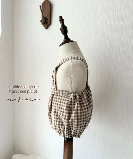 tumbler salopette《gingham plad》