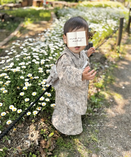 retro kids yukata (sick rose)