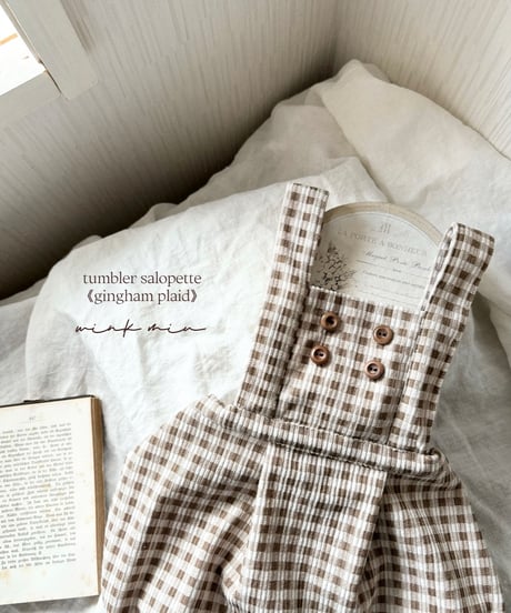 tumbler salopette《gingham plad》
