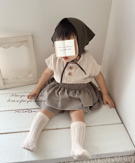 layered frill culotte《greige》