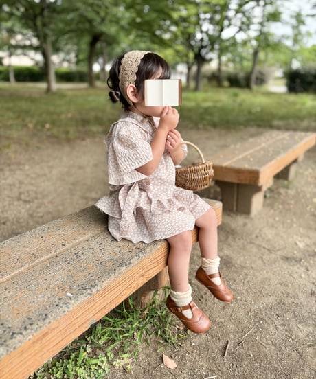 retro kids jinbei《petit flower》