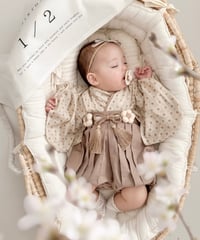 retro baby hakama waist flower 《dia retro flower×biscuit moca》