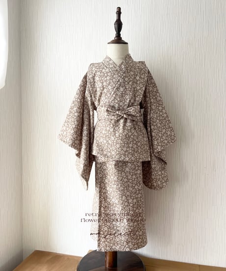 retro kids yukata (flower)