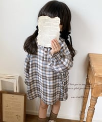 retro tartan shirt onepiece