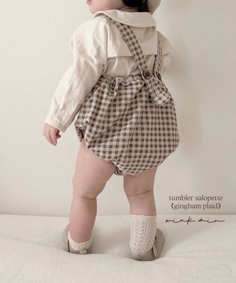 tumbler salopette《gingham plad》