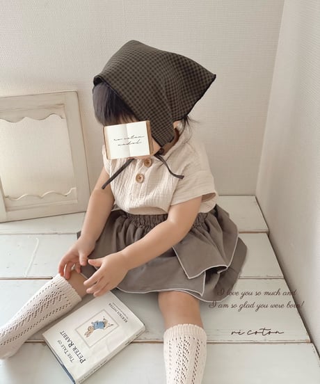 layered frill culotte《greige》