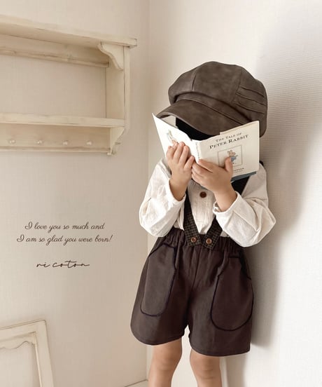 big pocket half pants《chocolate》