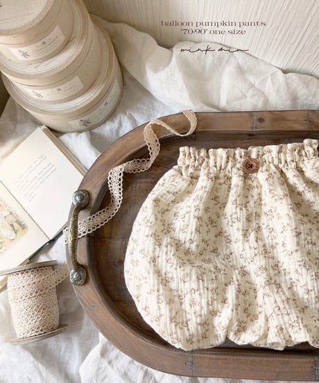 balloon pumpkin pants《french flower》