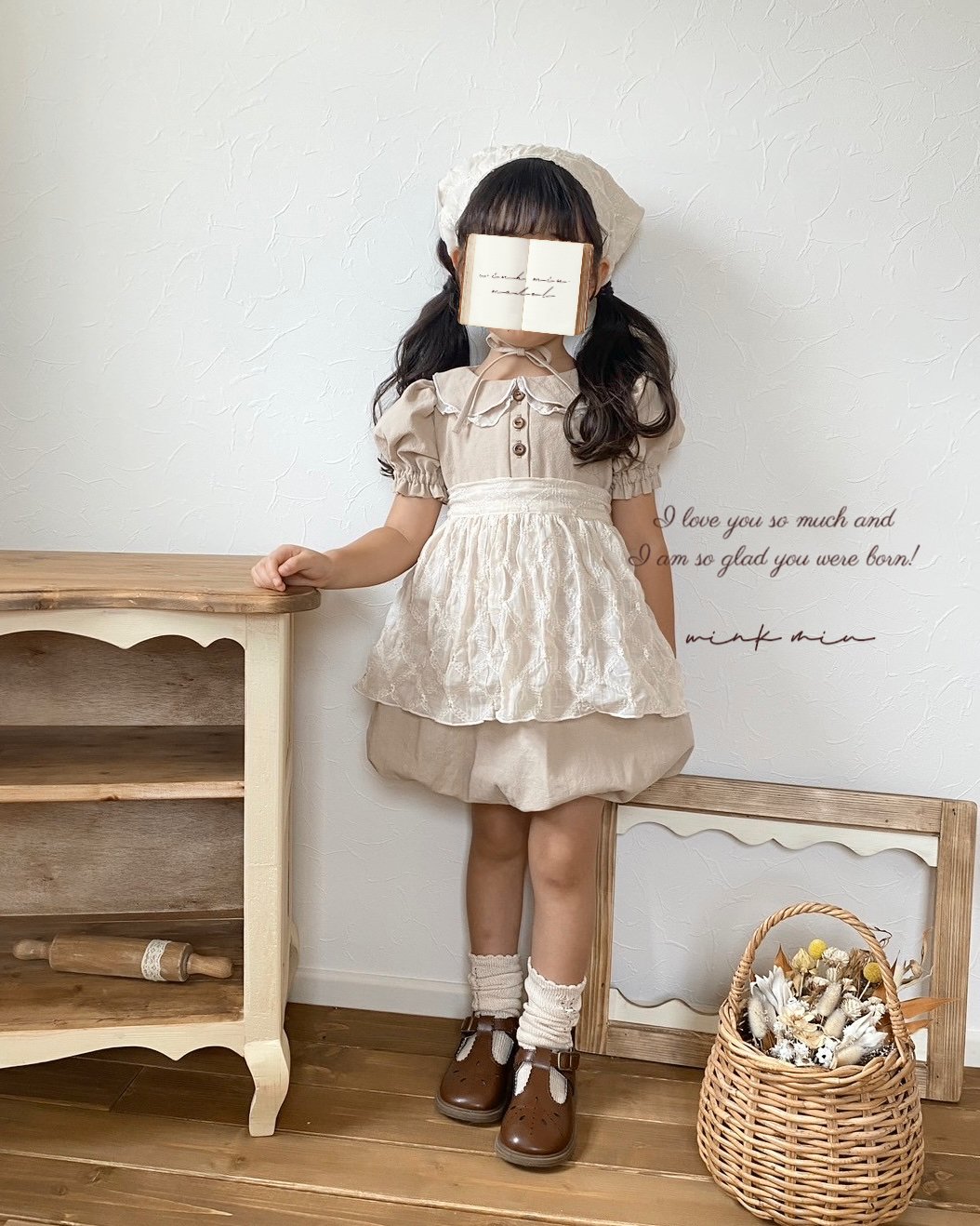chiffon cake apron balloon onepiece | wink miu