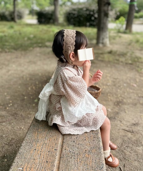 retro kids jinbei《petit flower》
