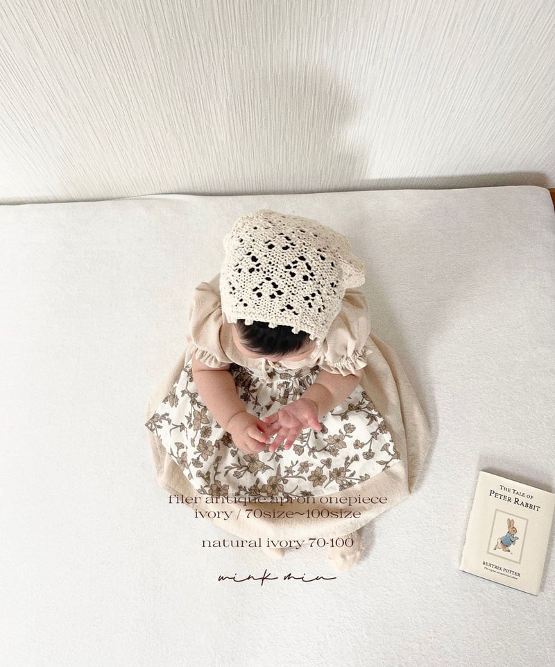 ワンピース papier Apron/white filer antique apron onepiece | wink miu