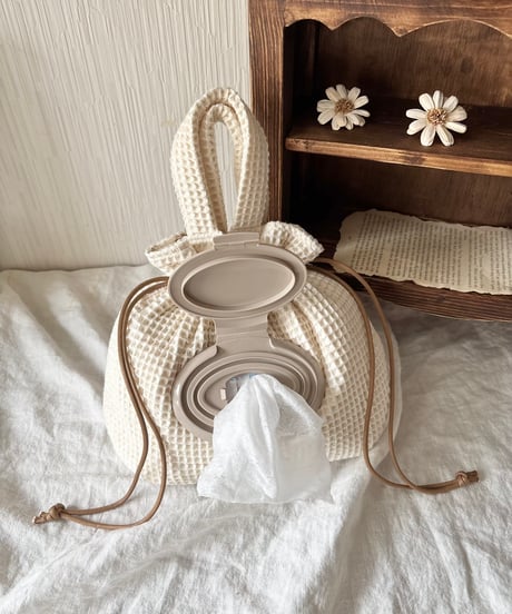 baby's napkin pouch 《milk / cafe au lait》