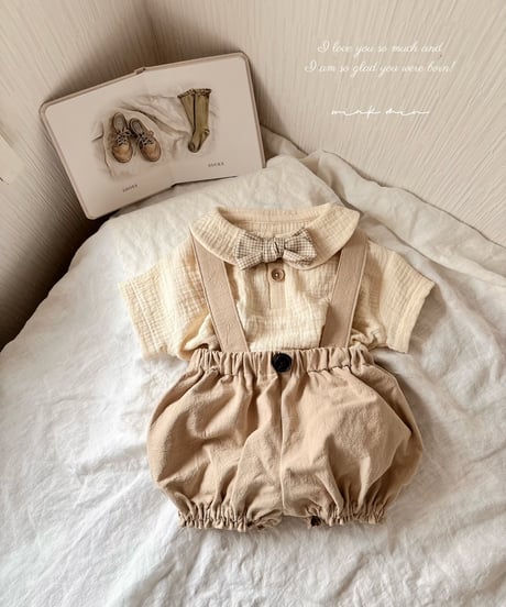 vintage like vest suit《pumpkin pants》