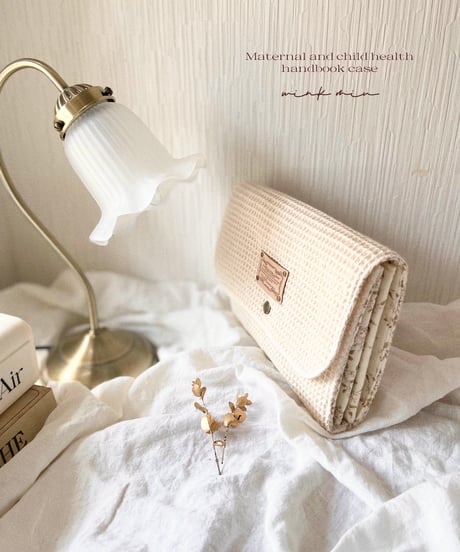 maternal and child health handbook case 《large / milk & leaf cafe au lait》