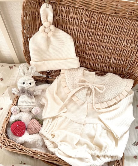 ceremony lib knit pumpkin rompers