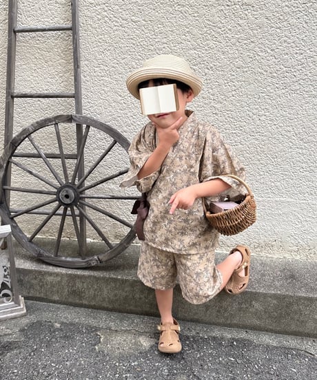 retro kids jinbei《sick rose》