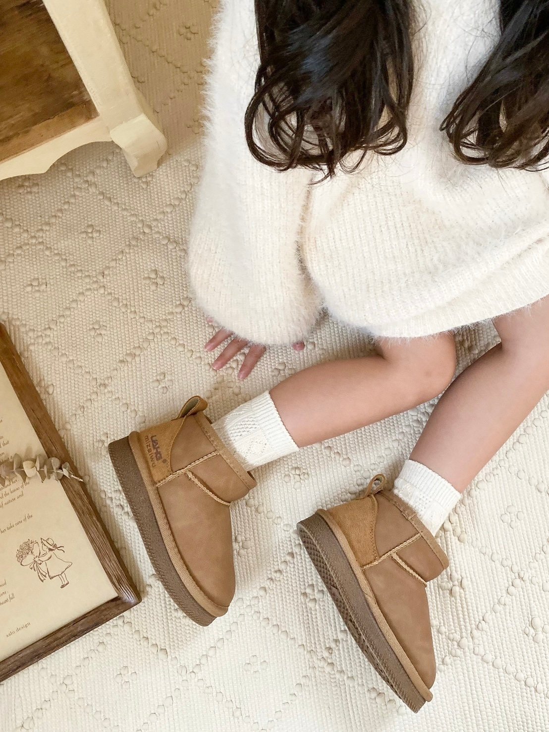M me eme 2wayベロアムートンブーツ 2way Velour Mouton Boots
