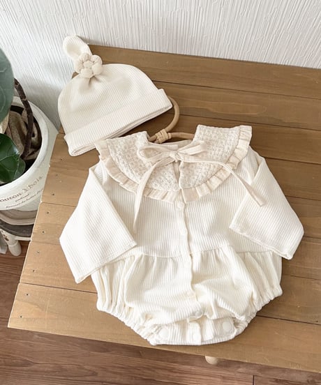 ceremony lib knit pumpkin rompers