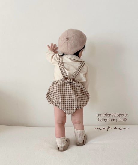 tumbler salopette《gingham plad》