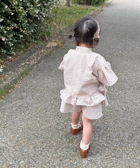 retro kids jinbei《petit flower》