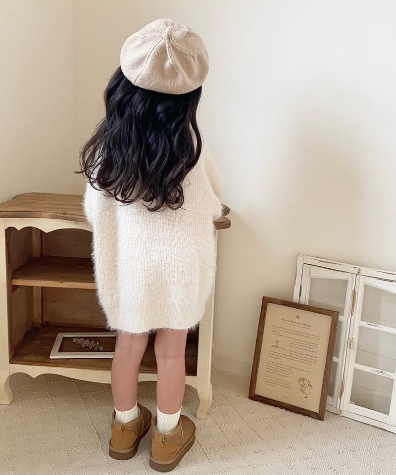 shaggy volume knit onepiece | wink miu