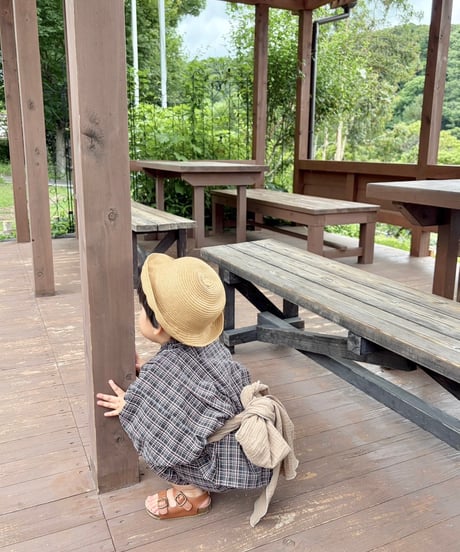 retro kids jinbei《retro tartan》