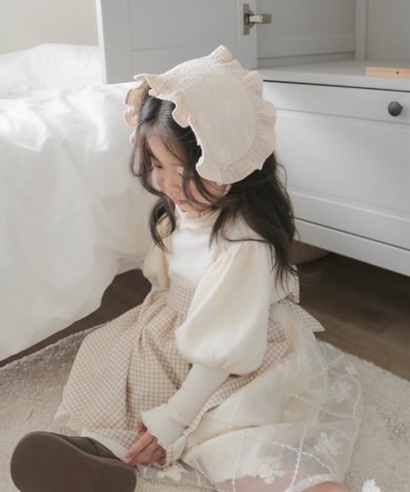 lib knit docking organdy onepiece