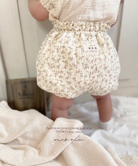 balloon pumpkin pants《french flower》
