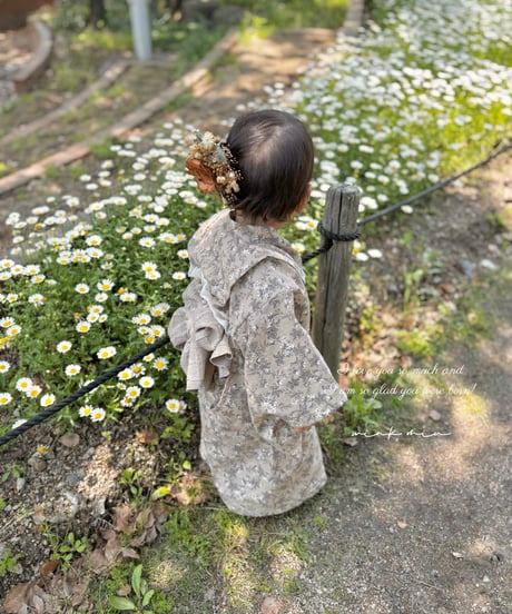 retro kids yukata (sick rose)