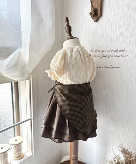 layered frill culotte《chocolate》
