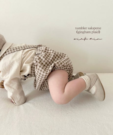 tumbler salopette《gingham plad》