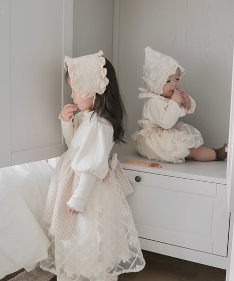lib knit docking organdy onepiece