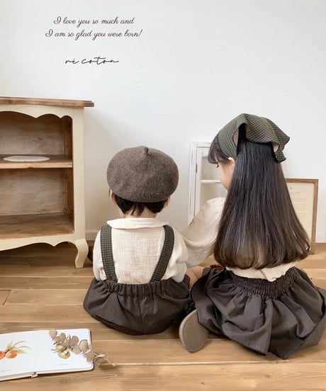 layered frill culotte《chocolate》