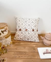 french illustration antique cushion cover