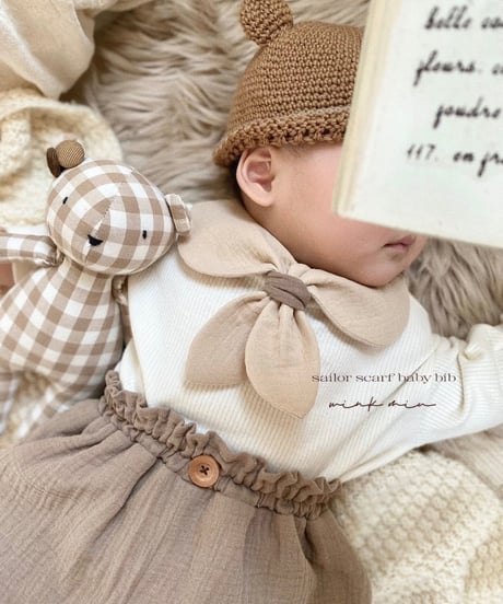 sailor scarf baby bib