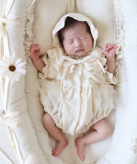 ceremony openwork mesh tulle frill pumpkin rompers